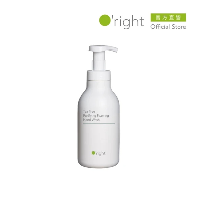 O’right 歐萊德 茶樹淨化洗手慕絲450ml(洗手乳、保濕洗手乳、泡沫洗手乳) ▶70C003